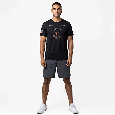 NUT TEXAS BLACK NCAA NIK 2025 MILITARY APPRECIATION DRI-FIT COTTON SS TEE TEEMENSCR