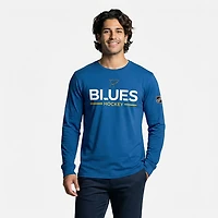 Fanatics Men's Blues Authentic Pro Primary Long Sleeve T-shirt