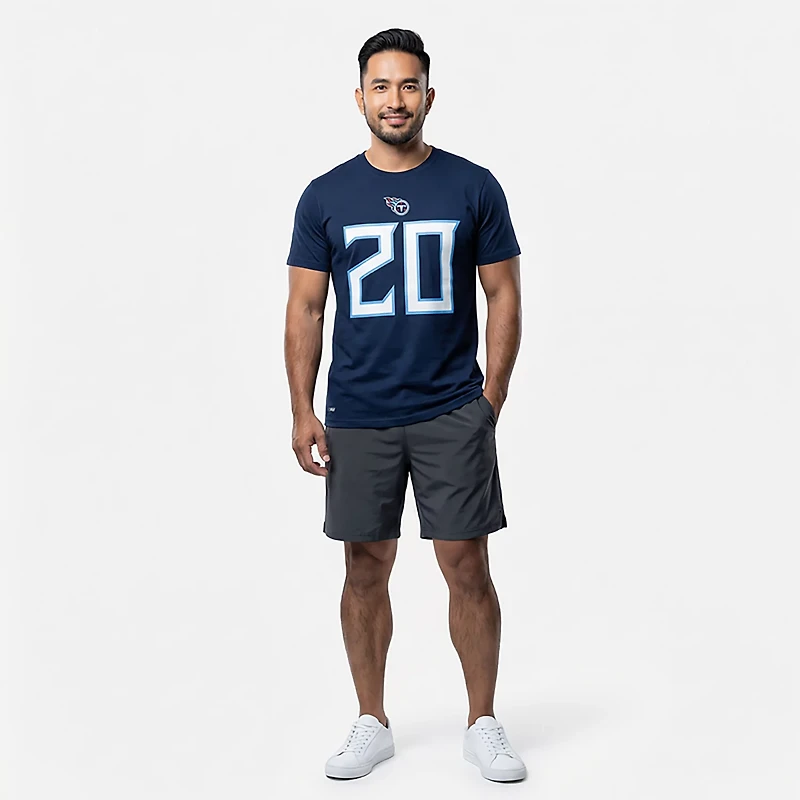 Nike Men's Titans Tony Pollard Inline Player Name & Number T-shirt