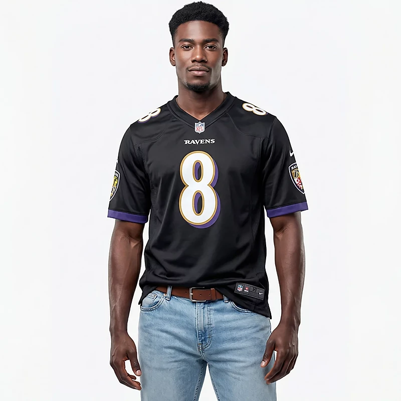 Nike Men's Ravens Lamar Jackson #8 Name & Number Alternate Game Jersey