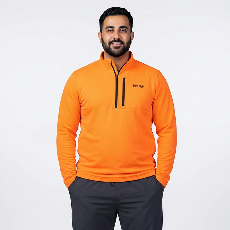 Magellan Outdoors Men's HuntGear Crockett 1/4 Zip Long Sleeve Pullover