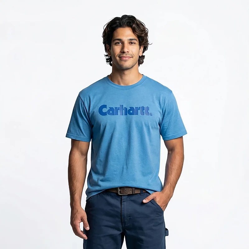 Carhartt Men's Relaxed Fit Lightweight Short Sleeve Logo Graphic T-shirt