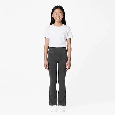 BGC Girls' Wash Flare Slit Leggings