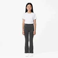 BGC Girls' Wash Flare Slit Leggings