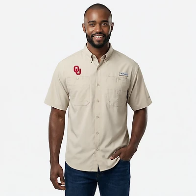 Columbia Sportswear Men's Oklahoma Sooners Collegiate PFG Tamiami Short Sleeve Shirt