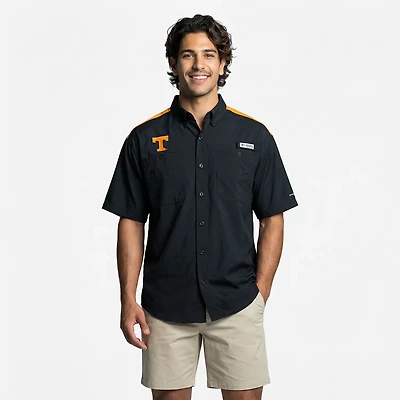 Columbia Sportswear Men's University of Tennessee CLG Tamiami Colorblock Button-Up Shirt