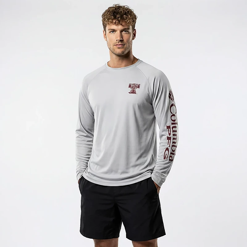 Columbia Sportswear Men's Texas A&M CLG Vault Terminal Tackle Long Sleeve Shirt