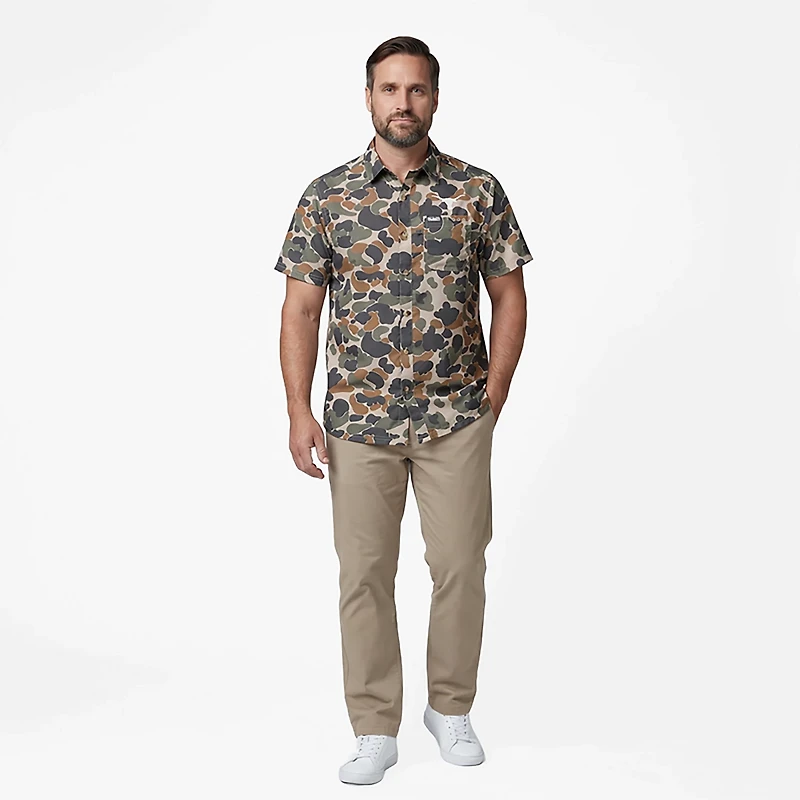 Columbia Sportswear Men's University of Texas CLG Super Slack Tide Button-Up Shirt