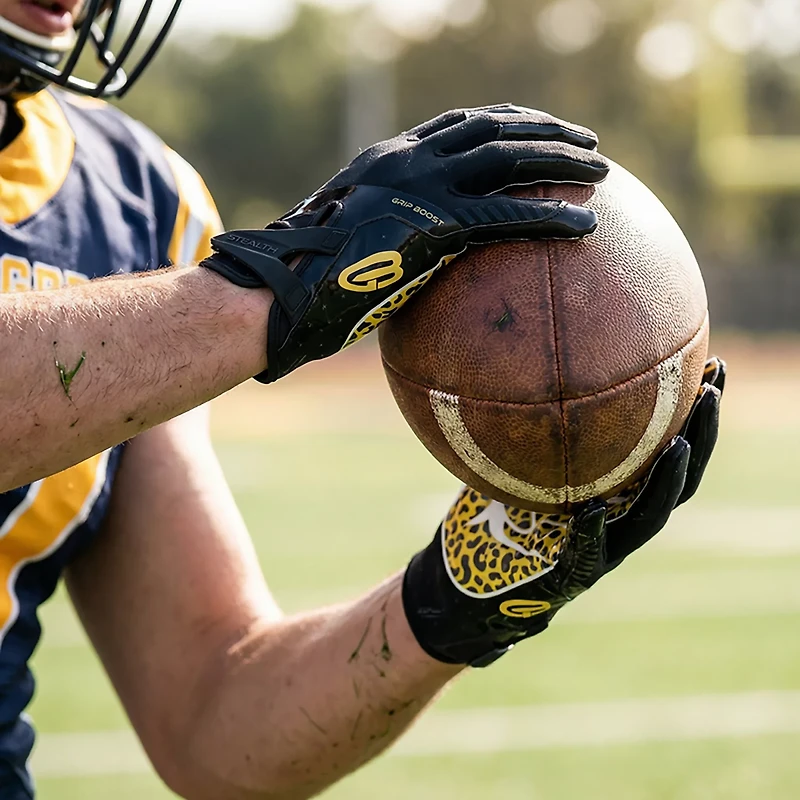 Grip Boost Adults' Stealth 6.0 Boost+ Peace Football Gloves