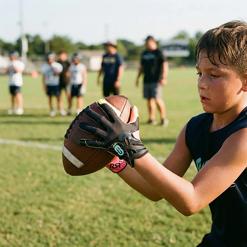 Grip Boost Boys' Rosenhaus Stealth 6.0 Football Gloves