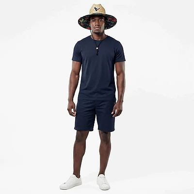 FOCO Men's Houston Texans Floral Print Straw Hat