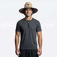 FOCO Men's Houston Texans Floral Print Straw Hat