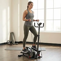 Sunny Health & Fitness Smart Stand Mini Elliptical Exercise Trainer