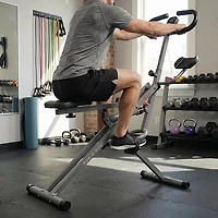 Sunny Health & Fitness Row-N-Ride Squat Assist Trainer