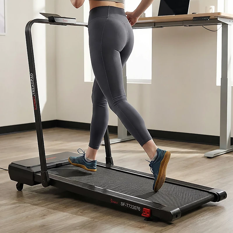 Sunny Health & Fitness Pacer Smart Compact Auto Incline Tread Pad