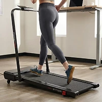 Sunny Health & Fitness Pacer Smart Compact Auto Incline Tread Pad