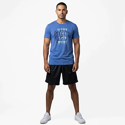Academy Sports + Outdoors Men’s Work Less Fish More T-shirt