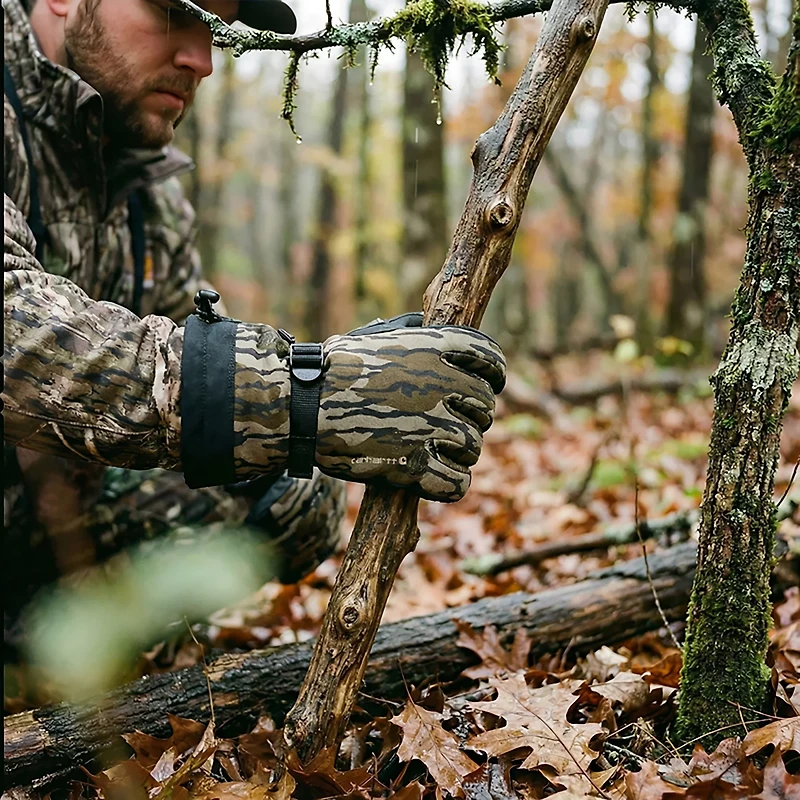 Carhartt Men's Waterproof Insulated Camo Gauntlet Gloves