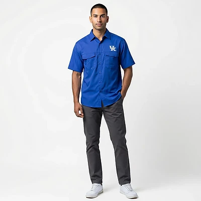 Antigua Men's Kentucky Wildcats Game Day Fishing Shirt