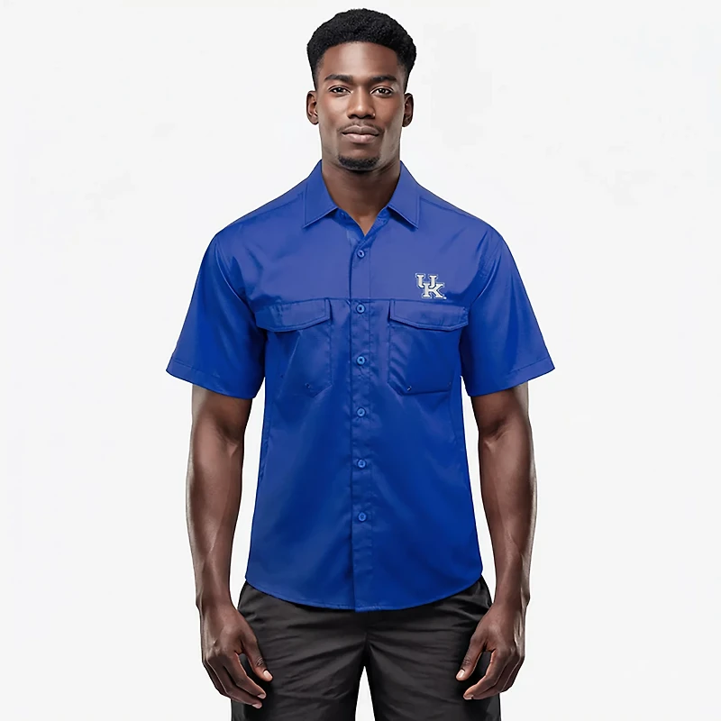 Antigua Men's Kentucky Wildcats Game Day Fishing Shirt