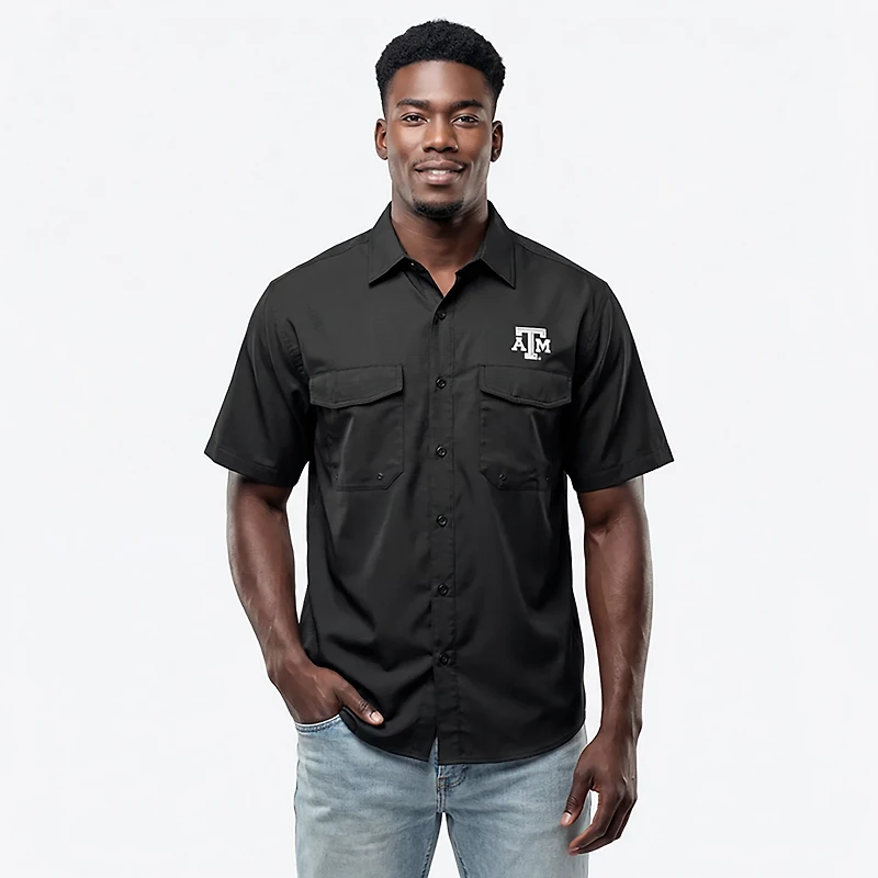 Antigua Men's Texas A&M Aggies Game Day Fishing Shirt