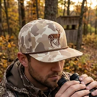 Paramount Apparel Men's Old School Camo Performance Deer Rope Cap