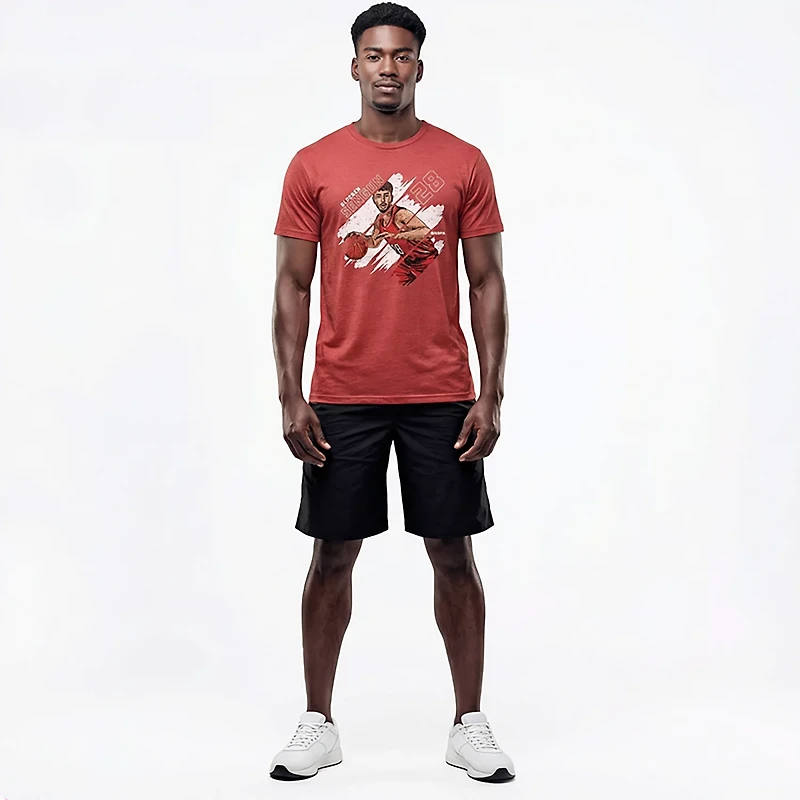 500 Level Men's Houston Rockets Alperen Şengün Stripes Short Sleeve T-shirt