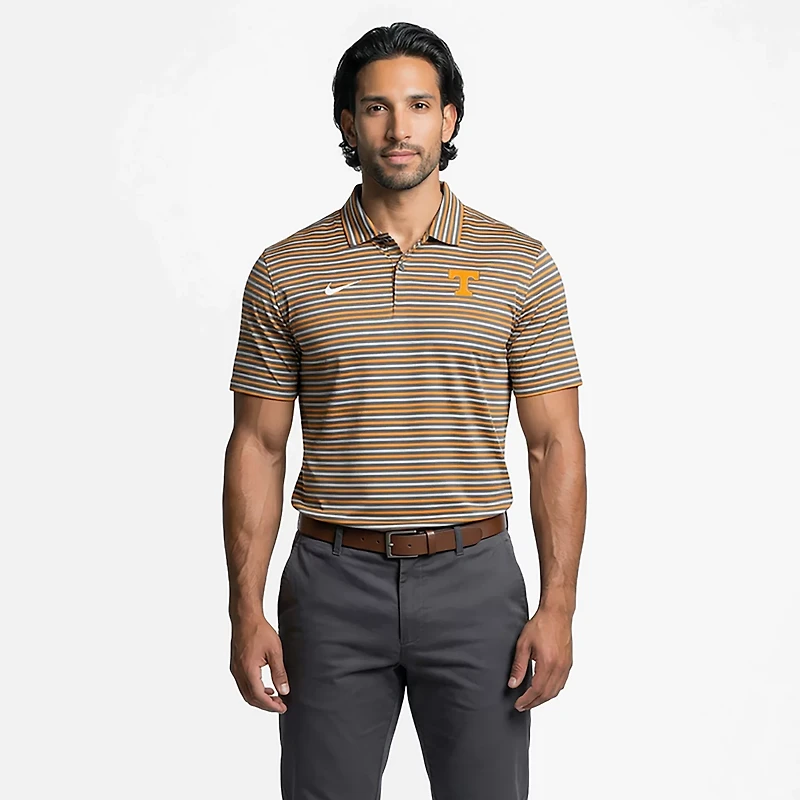Nike Men's University of Tennessee Dri-FIT Stripe Tour Polo Shirt
