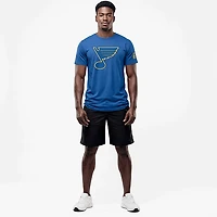 Fanatics Men's St. Louis Blues Hat Trick Legacy Cotton Short Sleeve T-shirt