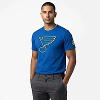 Fanatics Men's St. Louis Blues Hat Trick Legacy Cotton Short Sleeve T-shirt