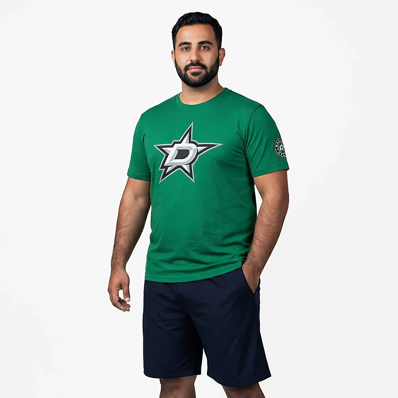 Fanatics Men's Dallas Stars Hat Trick Legacy Cotton Short Sleeve T-shirt