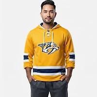 Fanatics Men's Nashville Predators Prime Time Fleece Lace Up Hoodie