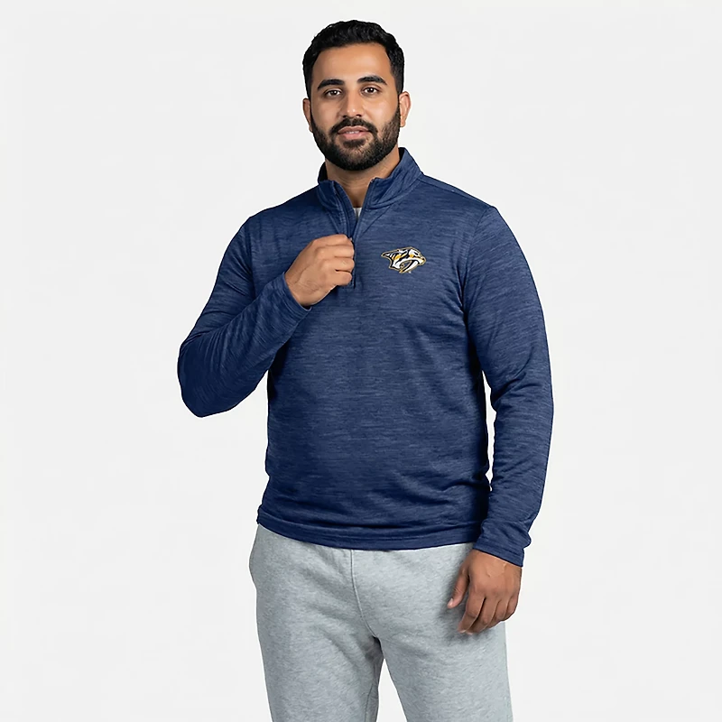 Fanatics Men's Nashville Predators Boarding Clutch Poly 1/4-zip