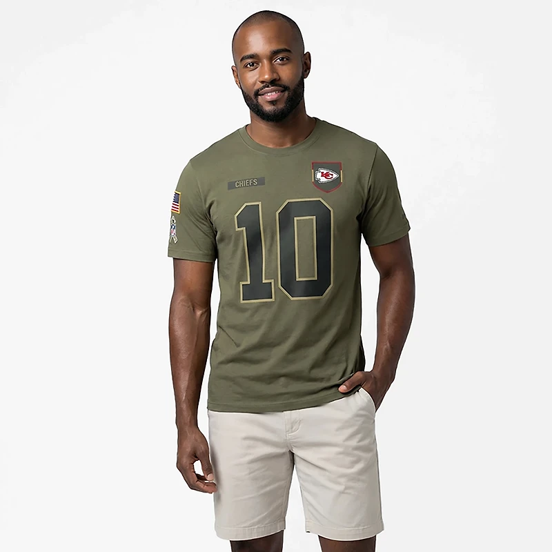 Nike Men's Chiefs Salute to Service Isiah Pacheco Player Name & Number T-shirt