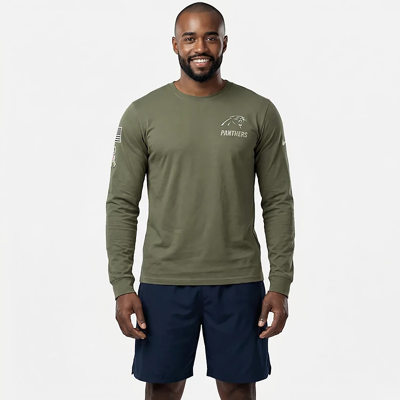 Nike Men's Panthers Salute to Service Long Sleeve T-shirt