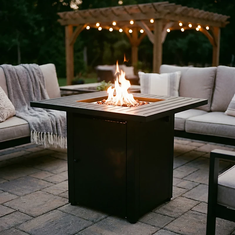 Mosaic Livingston Square Gas Firepit Table
