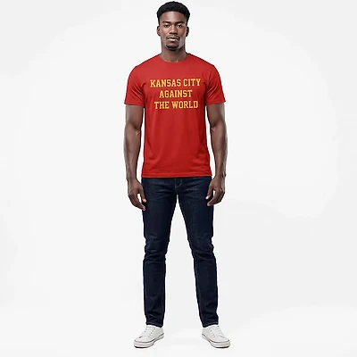 BreakingT Men's Kansas City Chiefs KC Against the World T-shirt