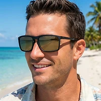 Wiley X Axe Captivate Matte Black Tungsten Polarized Mirrored Lens Sunglasses