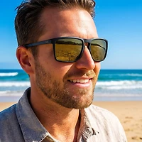 Wiley X Axe Captivate Matte Black Tungsten Polarized Mirrored Lens Sunglasses