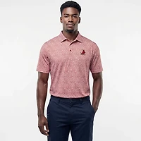 Antigua Men's St. Louis Cardinals Field Ditsy Polo