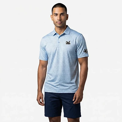 Antigua Men's Texas Rangers Field Ditsy Polo