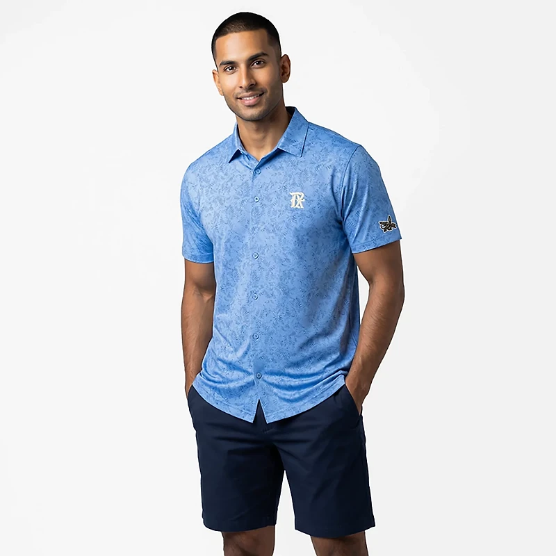 Antigua Men's Texas Rangers Lush Polo