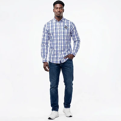 Antigua Men's Texas Rangers Tending 2 Long Sleeve Button Down Shirt