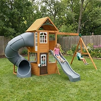 KidKraft Sterling Falls Wooden Swing Set/Playset