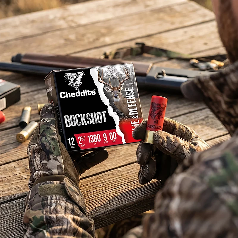 Cheddite 00 Buckshot 12 Gauge Shotshells - 25 Rounds