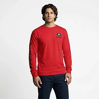 Champion Men's Georgia 3 Hits Stadium Long Sleeve T-shirt