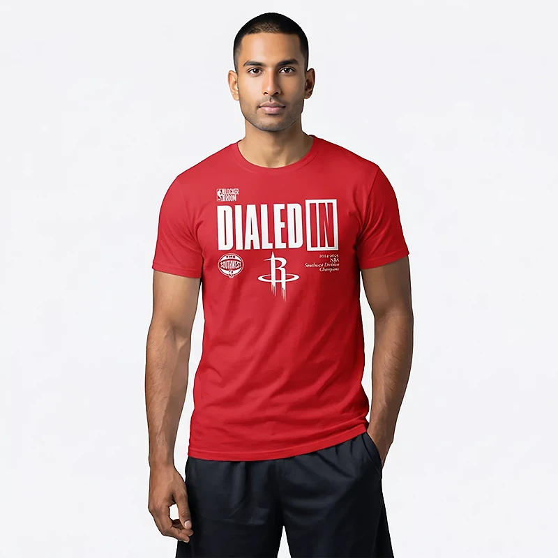 Fanatics Men's Rockets 25 Division Champs Locker Room T-shirt