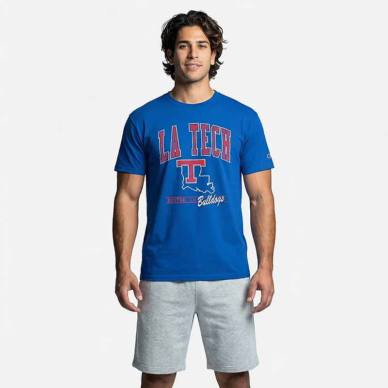 Champion Men's Louisiana Tech Big Logo Stadium T-shirt