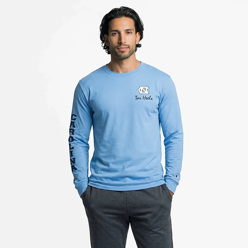 Champion Men's UNC 3 Hits Stadium Long Sleeve T-shirt