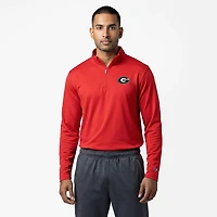 Champion Men's Georgia Bulldogs Primary Logo Micro Mesh 1/4 Zip Sweatshirt